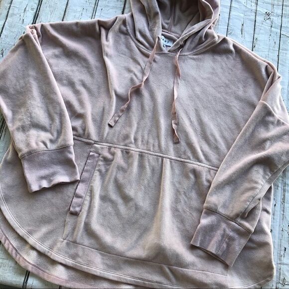 DKNY ELEVATED LEISURE VELOUR HOODIE - Picture 4 of 7